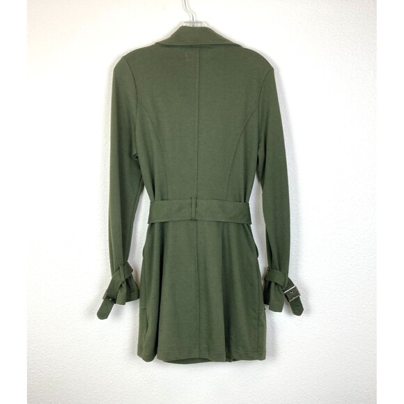 XXI by Forever 21 Button up Jacket with Belt Size L Green Knit Fitted Pockets - Picture 6 of 7